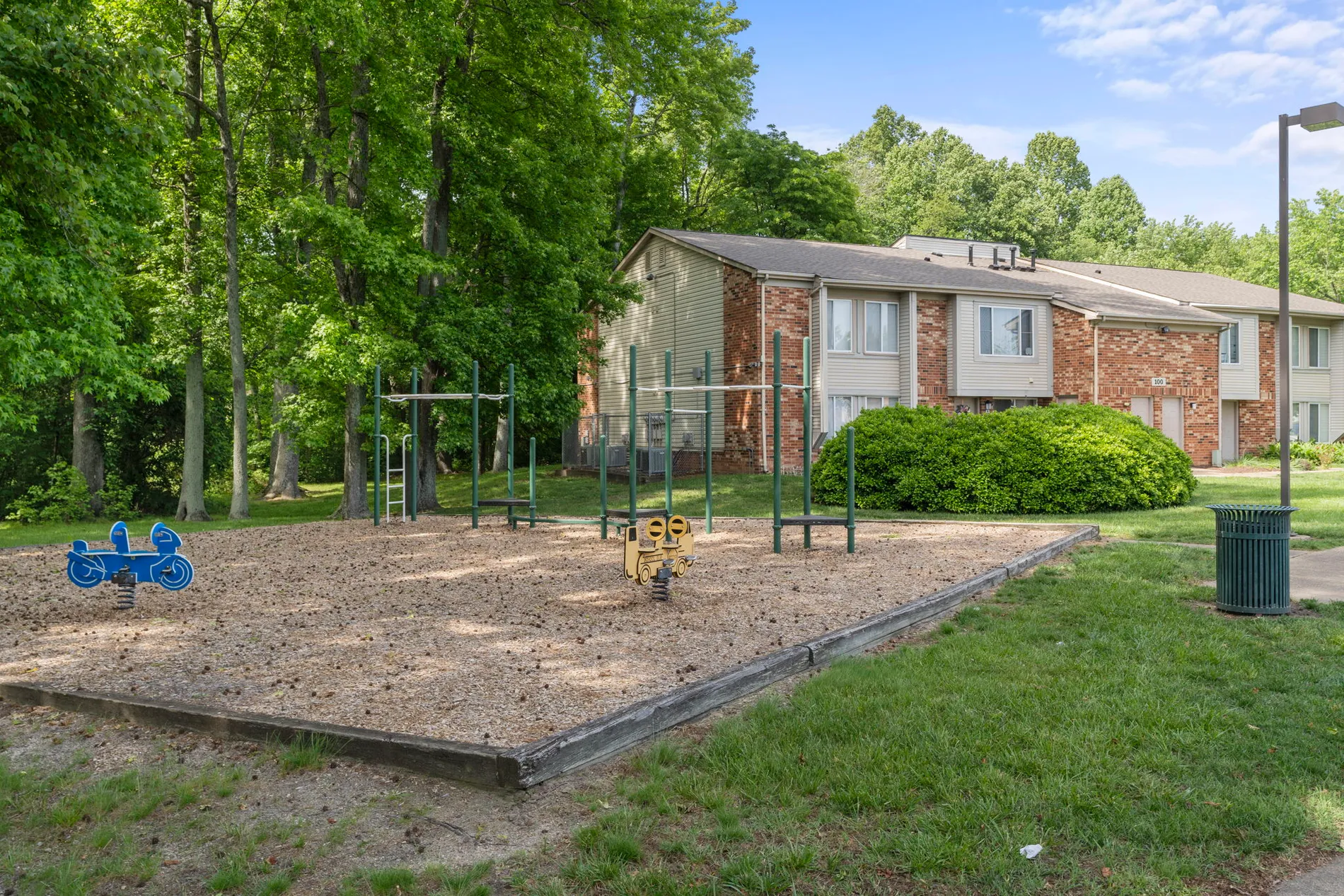 country place playground and building